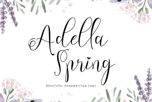 Adella Spring Font for Elegant Web Design