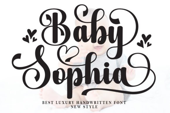 Baby Sophia Font: Elegant Script for Small Business Branding