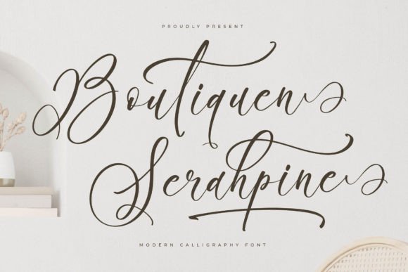 Boutiquen Serahpine Font for Luxury Craft Projects