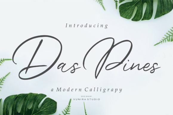 Das Pines: A Script Font That Elevates Editorial Elegance