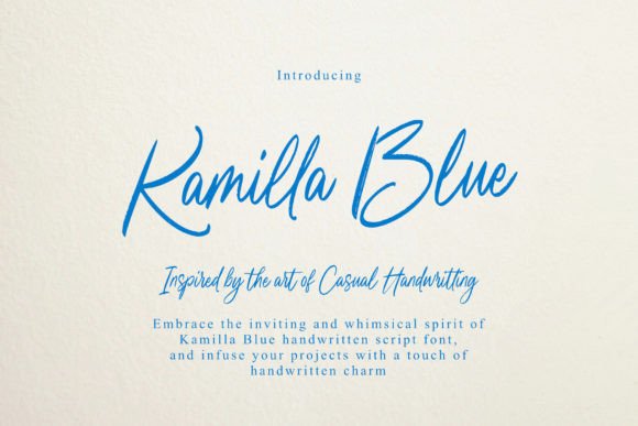 Kamilla Blue Font Review for Digital Campaigns