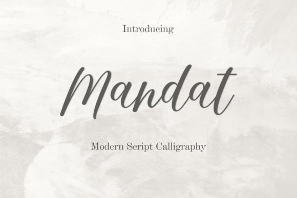 Mandat Font: Whimsical Script for Modern Web Design