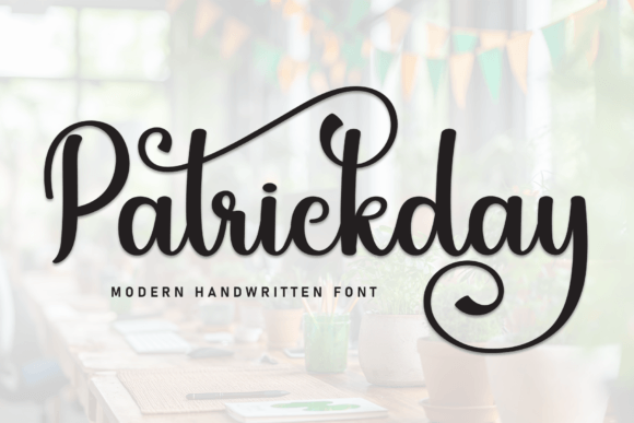 Patrickday Font: A Handwritten Typeface for Makers