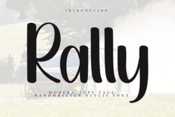 Rally Font: Expressive Brush Lettering for Makers