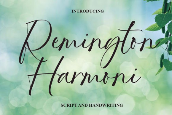 Remington Harmoni: Elevating Editorial Design with a Dazzling Script Font