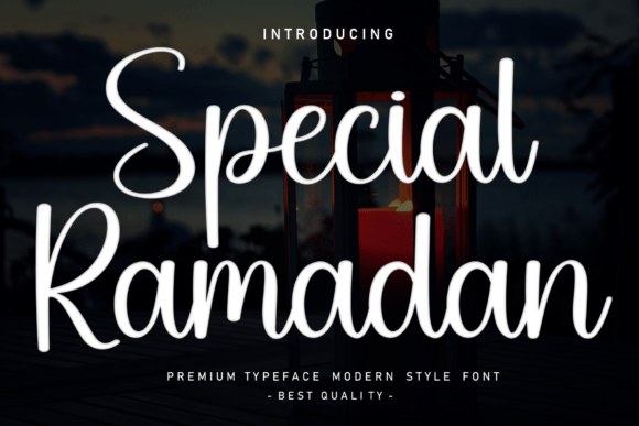 Special Ramadan Font: Elegant Script for Editorial Design