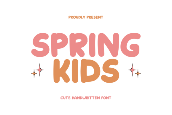 Spring Kids Font: A Handwritten Typeface for Makers