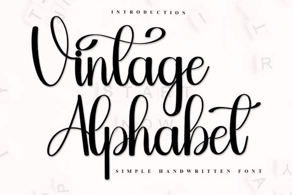 Vintage Alphabett Font: Elevating Small Business Branding