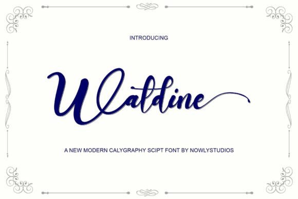 Waldine Font: Elevate Your Brand with Elegant Handwritten Typography